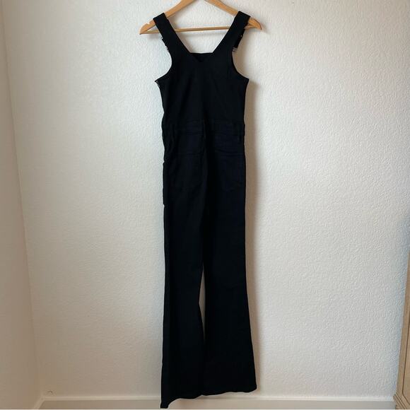 Frame Flared Denim Overalls - Picture 4 of 6